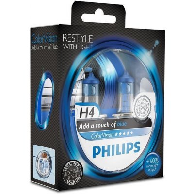 Philips ColorVision Blue 12342CVPBS2 H4 P43t-38 12V 60/55W – Zbozi.Blesk.cz