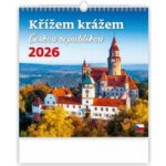 Helma nástěnný Křížem krážem Českou republikou 30 × 30 cm 2026 – Hledejceny.cz