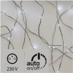 EMOS Vánoční osvětlení nano řetěz stříbrný LED studená bílá 10 m 100 LED – Sleviste.cz