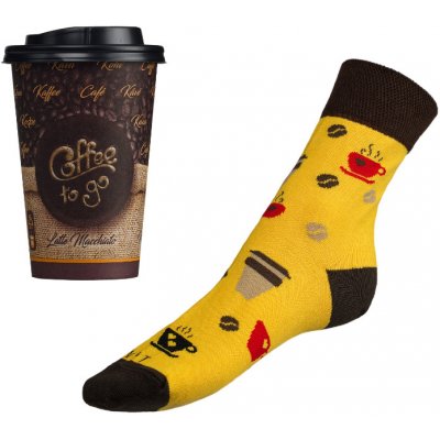 Bellatex ponožky Káva v dárkovém balení