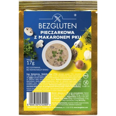 BEZGLUTEN Polévka PKU žampiónová s těstovinami nízkobílkovinná PKU 17 g – Hledejceny.cz