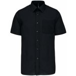 Kariban pánská košile s krátkým rukávem ESO černá – Zboží Dáma Kariban pánská košile s krátkým rukávem ESO černá – Zboží Dáma