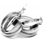 Steel Jewelry Náušnice KRUHY Chirurgická ocel NS250141 – Hledejceny.cz