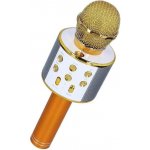 R2INVEST WS 858 BEZDRÁTOVÝ MIKROFON KARAOKE zlatá – Sleviste.cz