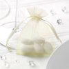 Svatební cukrovinka PartyDeco Sáček z organzy ivory 20 ks - organzový pytlíček na svatební mandle a dárečky pro hosty