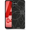 Pouzdro a kryt na mobilní telefon Samsung Pouzdro ACOVER Samsung Galaxy A04s s motivem Line Flower I