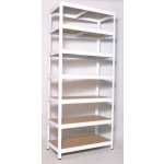 Biedrax Regál 60 x 90 x 240 cm bílý 7 polic – Hledejceny.cz