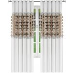 Fliying Dekorační závěs Amálie 145x250 cm-bílá/béžová (cena za 1 kus) – Zboží Dáma