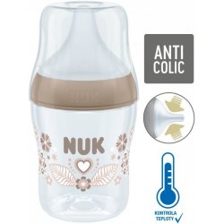 Nuk Perfect Match láhev s kontrolou teploty hnědá 150ml