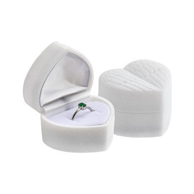 Šperky4U dárková krabička semiš srdce s křídly KR0575-WH – Sleviste.cz