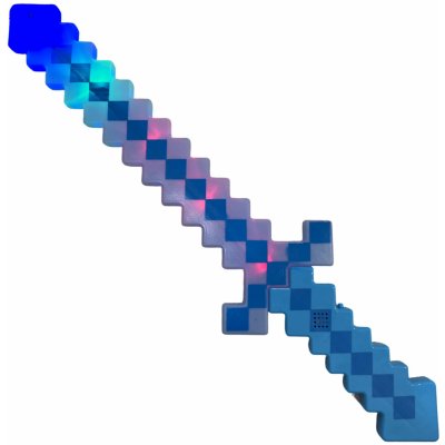 Minecraft Led svítící meč modrá