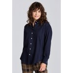 Gant D2. RELAXED FLANNEL modrá – Zboží Mobilmania