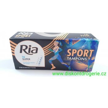 Ria Sport Super tampóny 16 ks od 37 Kč - Heureka.cz