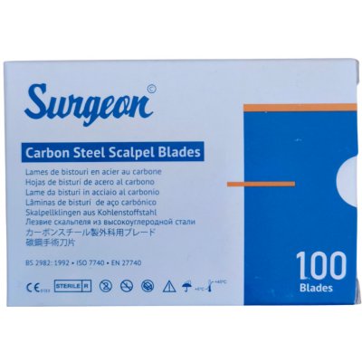 Surgeon Čepelky skalpelové karbon 15 – Zboží Mobilmania