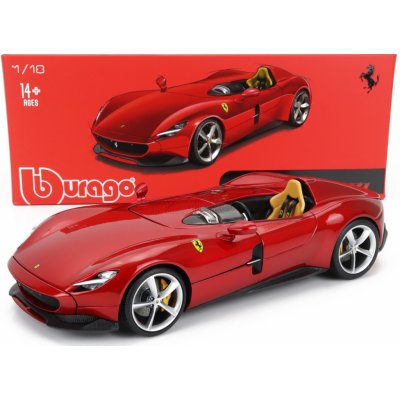 Bburago Ferrari Monza Sp1 2018 Exclusive Carmodel Red Met 1:18 – Sleviste.cz