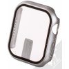Obal a kryt k chytrým hodinkám 1Mcz Watch Cover Glass ochranný kryt s tvrzeným sklem pro Apple Watch 7/8/9 45mm 38313