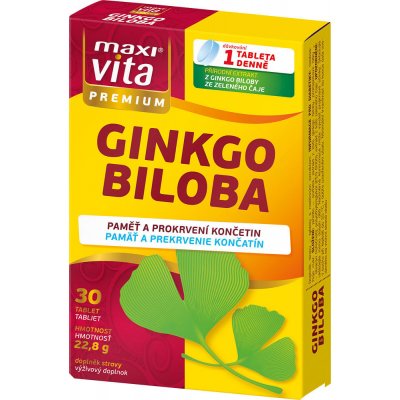 Maxivita Premium Ginkgo Biloba 30 tablet