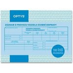 Optys 1177 Záznam o provozu osobního vozidla A5 nepropisovací 100 listů – Zboží Mobilmania