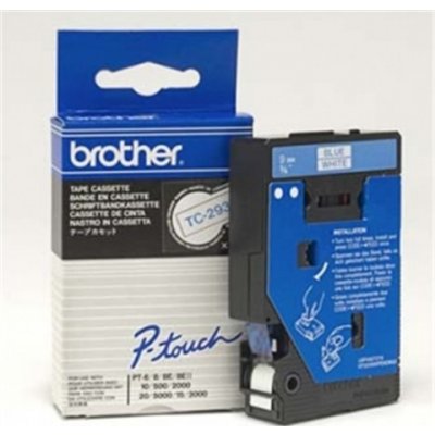 Páska Brother TC-293 (Modrý tisk/bílý podklad) - Originál – Zboží Mobilmania