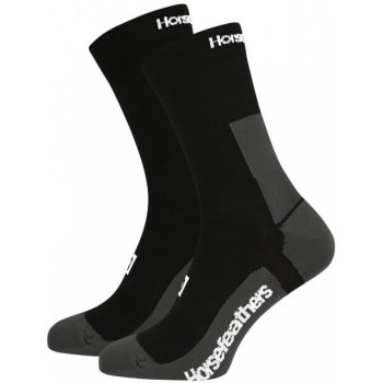 Horsefeathers Cyklistické ponožky Cadence Long Socks Black