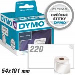 Dymo 101mm x 54mm, bílá, , 220 etiket, S0722430 – Zboží Dáma