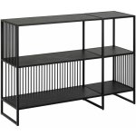 Actona Strington knihovna černá 120x83x35 cm – Zboží Mobilmania