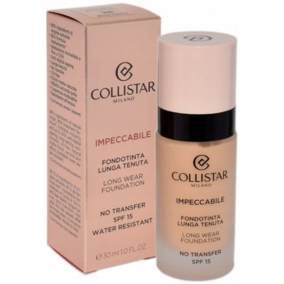 Collistar Impeccabile Long Wear Foundation dlouhotrvající make-up SPF15 2R Rosy Beige 30 ml – Sleviste.cz