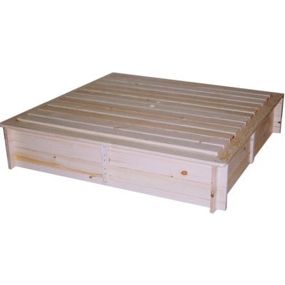 KAREš Dřevěné pískoviště s krytem 1400 x 1400 x 305 mm L 45 K 25 – Zboží Mobilmania