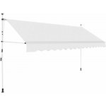 Dekorhome Ručně zatahovací markýza 400x120 cm Krémová – Sleviste.cz