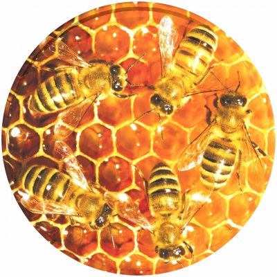 Skloobaly Víčko TO 82 pět včel Od 1 ks: 1 ks – Zboží Dáma