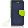 Pouzdro a kryt na mobilní telefon Huawei Pouzdro Fancy Diary Huawei Y5p, modré - limetkové