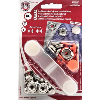 Kohinoor Druky kovové 15 mm, neonově oranžové – Zboží Dáma