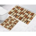 Brotex sada předložek 3D 60 x 100 +60x50cm BEZ VÝKROJE kamenná dlažba – Sleviste.cz