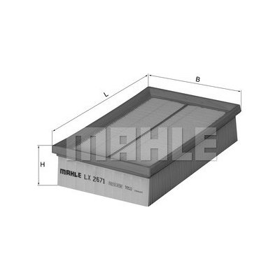 Vzduchový filtr MAHLE LX 2671 – Hledejceny.cz