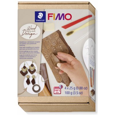 Fimo Soft sada Jak vyrobit dřevěný efekt