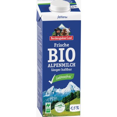 BGL Bio Čerstvé alpské polotučné mléko bez laktózy 1 l
