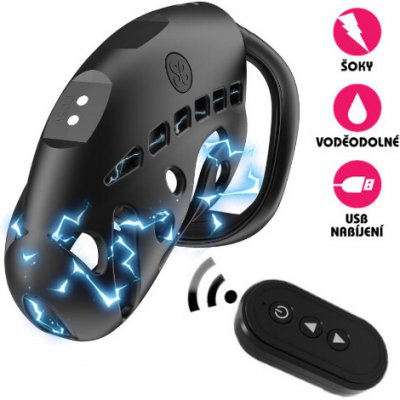 VšeNaSex.cz Pás cudnosti pro muže Sevanda Nautilus E stim Chastity Cage – Zboží Mobilmania