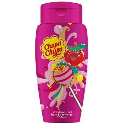 Chupa Chups Sprchový gel a pěna do koupele Strawberry Swirl 300 ml – Sleviste.cz