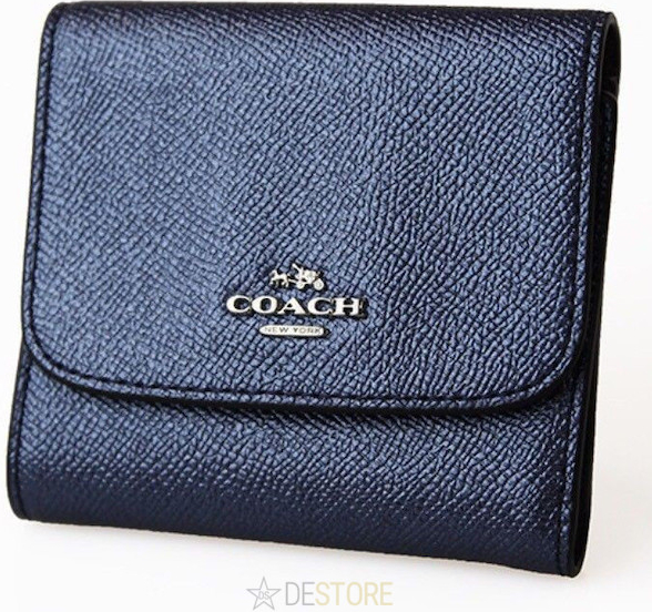 Coach peněženka Small Genuine Crossgrain Leather Black od 3 870 Kč -  Heureka.cz