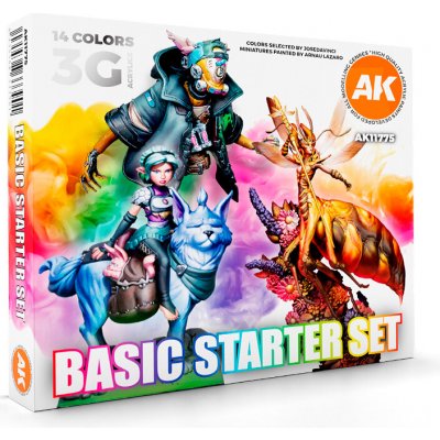 AK-Interactive Basic Starter Set 14 Colors – Zboží Živě