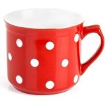 Banquet hrnek BIG 660 ml červený s puntíky – Zboží Dáma