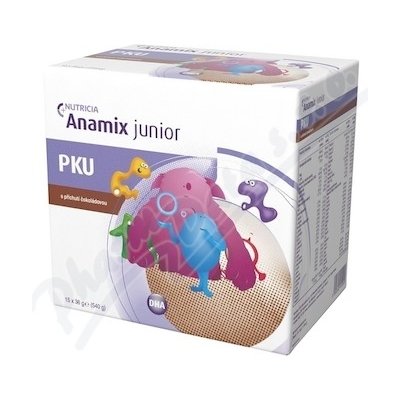 PKU ANAMIX JUNIOR S PŘÍCHUTÍ ČOKOLÁDOVOU POR PLV 15X36G – Hledejceny.cz