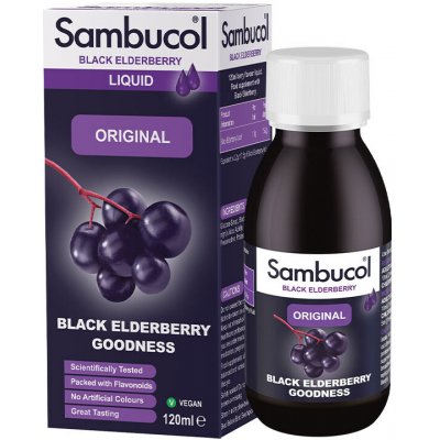 Sambucol Original Liquid Černý Bez 120 ml – Hledejceny.cz