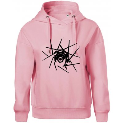 Cyclo výplet Oversized mikina dámská Moon kratší + širší Růžová – Hledejceny.cz