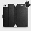 Pouzdro a kryt na mobilní telefon Apple Pouzdro Mobiwear Flip Apple iPhone SE 2020 / SE 2022 - Černé - kožené - L_BLS černé Leather