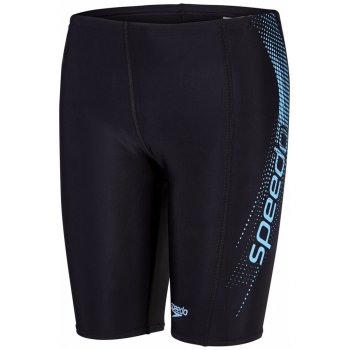 Speedo Sports Logo Panel Jammer Boy Black Powder Blue