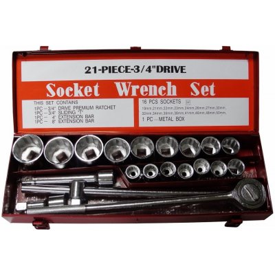 Mar-Pol M58250 (TO-58150) Gola sada 3/4" 21 dílů 19-50mm – Zboží Dáma