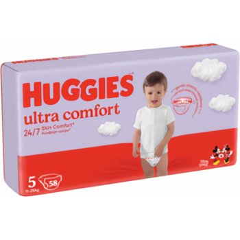Huggies Ultra Comfort Mega 5 12-22 kg 58 ks