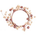 MagicHome Vianoce, veniec, berries, zlatý, 15 cm – Hledejceny.cz