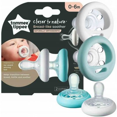 Tommee Tippee šidítko C2N silikon Natural bílá 2 ks – Zboží Dáma